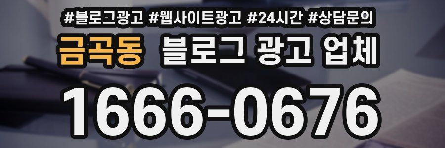 금곡동 블로그 광고 업체