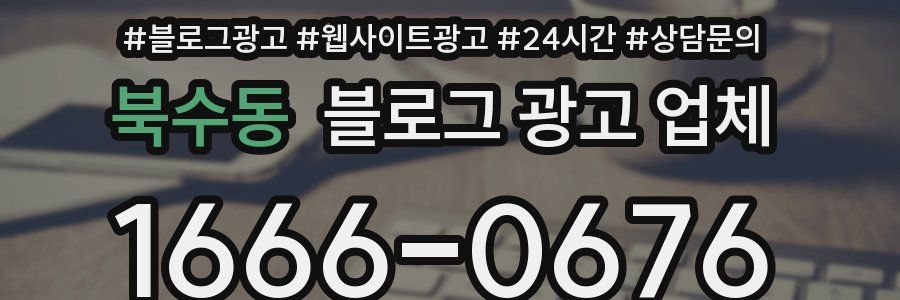 북수동 블로그 광고 업체