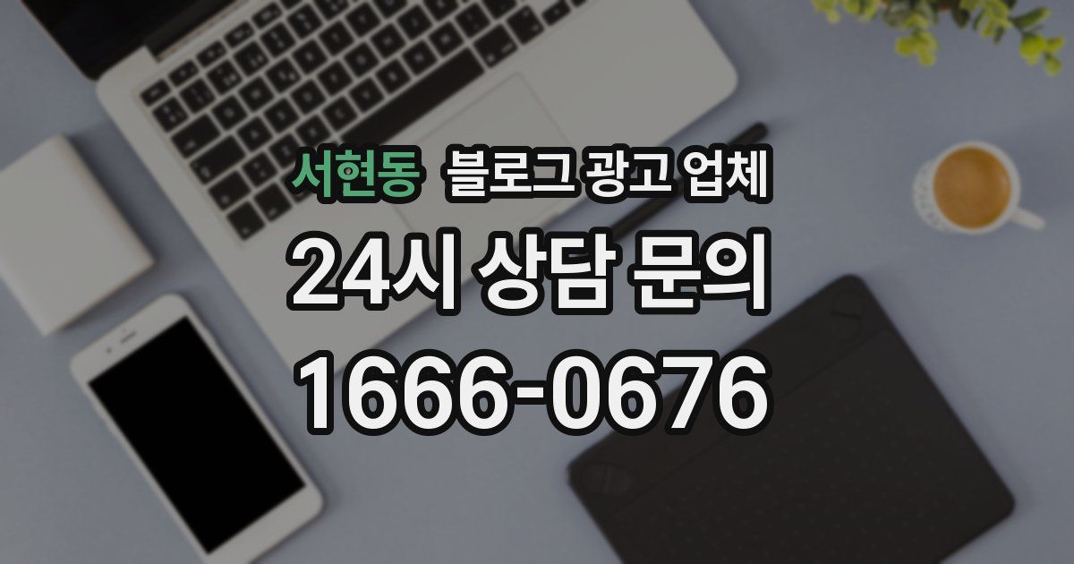 서현동 블로그 광고 업체