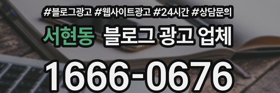서현동 블로그 광고 업체