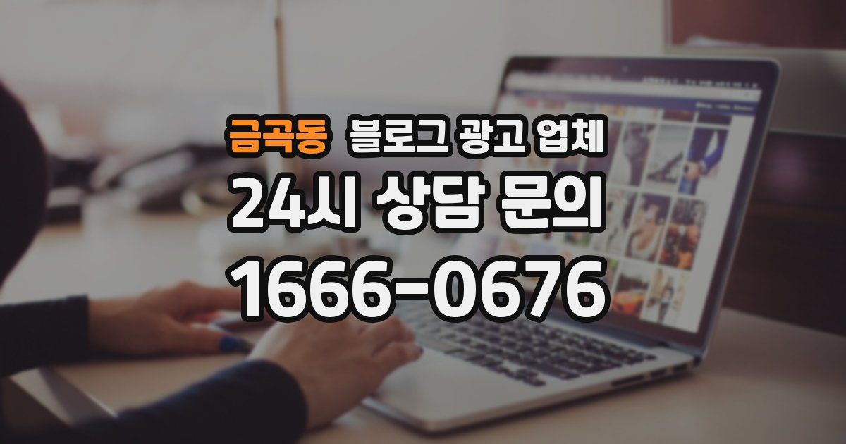 금곡동 블로그 광고 업체