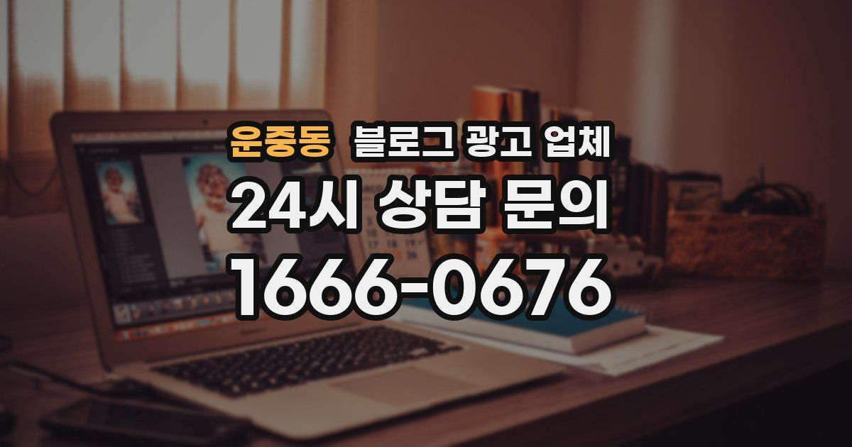 운중동 블로그 광고 업체