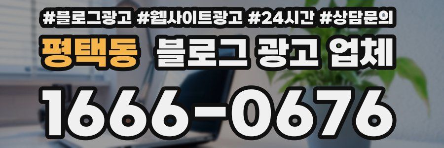 평택동 블로그 광고 업체