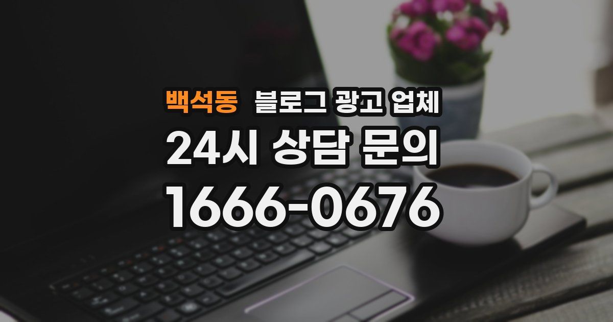 백석동 블로그 광고 업체