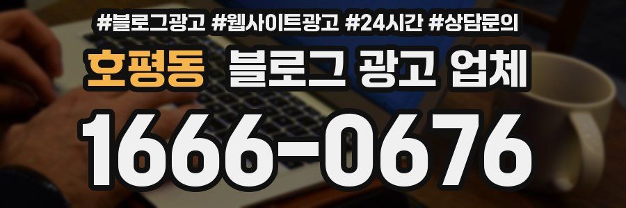 호평동 블로그 광고 업체