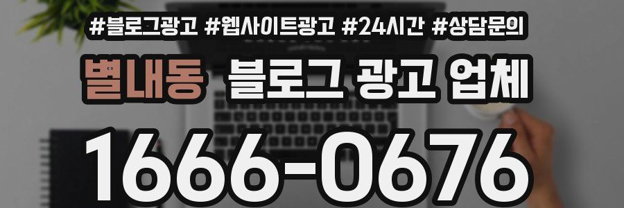 별내동 블로그 광고 업체