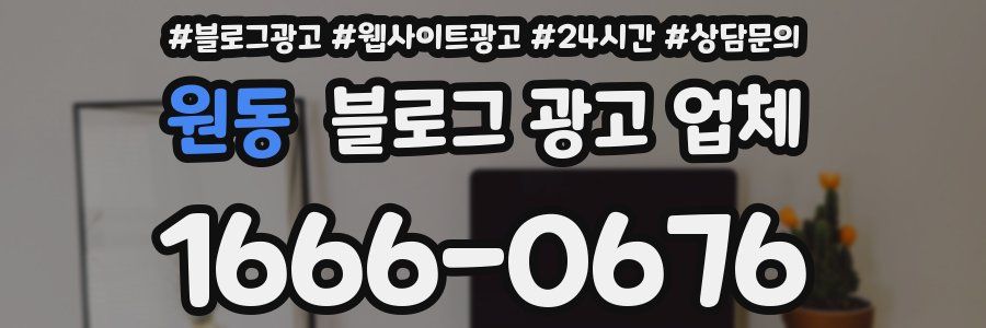 원동 블로그 광고 업체