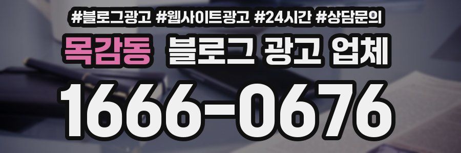 목감동 블로그 광고 업체