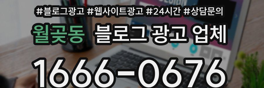 월곶동 블로그 광고 업체