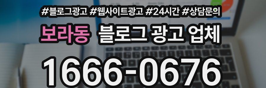 보라동 블로그 광고 업체