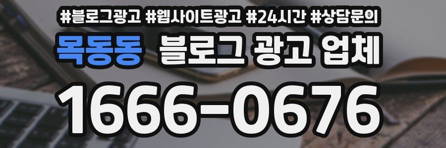목동동 블로그 광고 업체