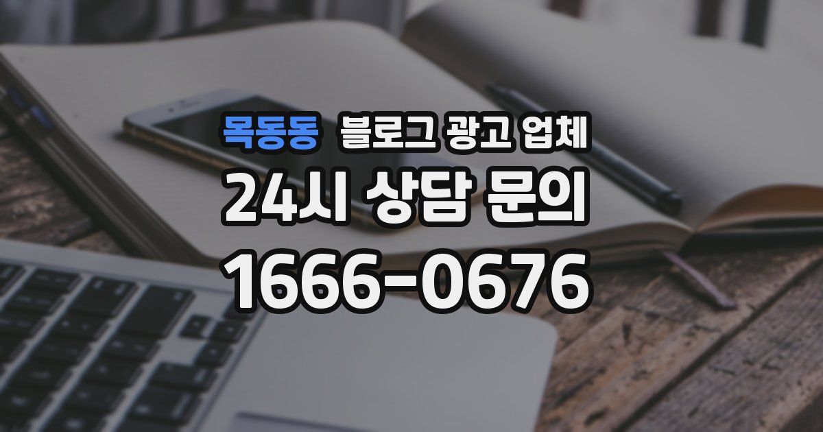 목동동 블로그 광고 업체