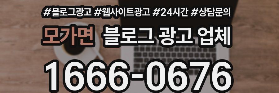 모가면 블로그 광고 업체