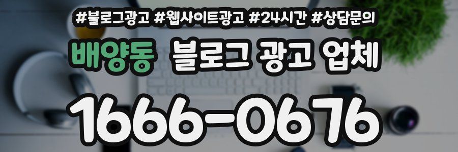 배양동 블로그 광고 업체