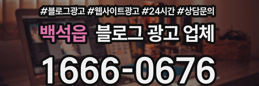 백석읍 블로그 광고 업체