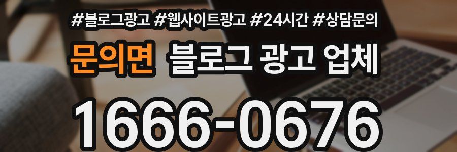 문의면 블로그 광고 업체