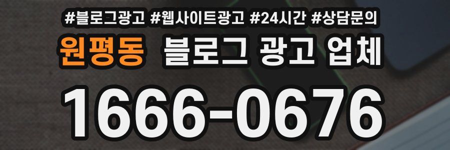원평동 블로그 광고 업체