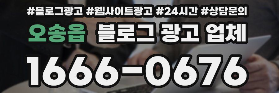 오송읍 블로그 광고 업체