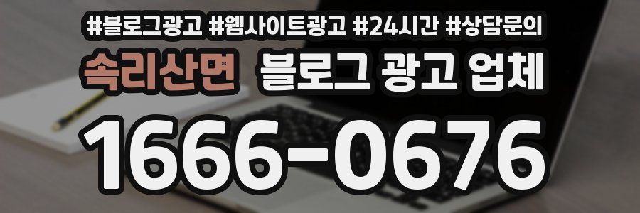 속리산면 블로그 광고 업체