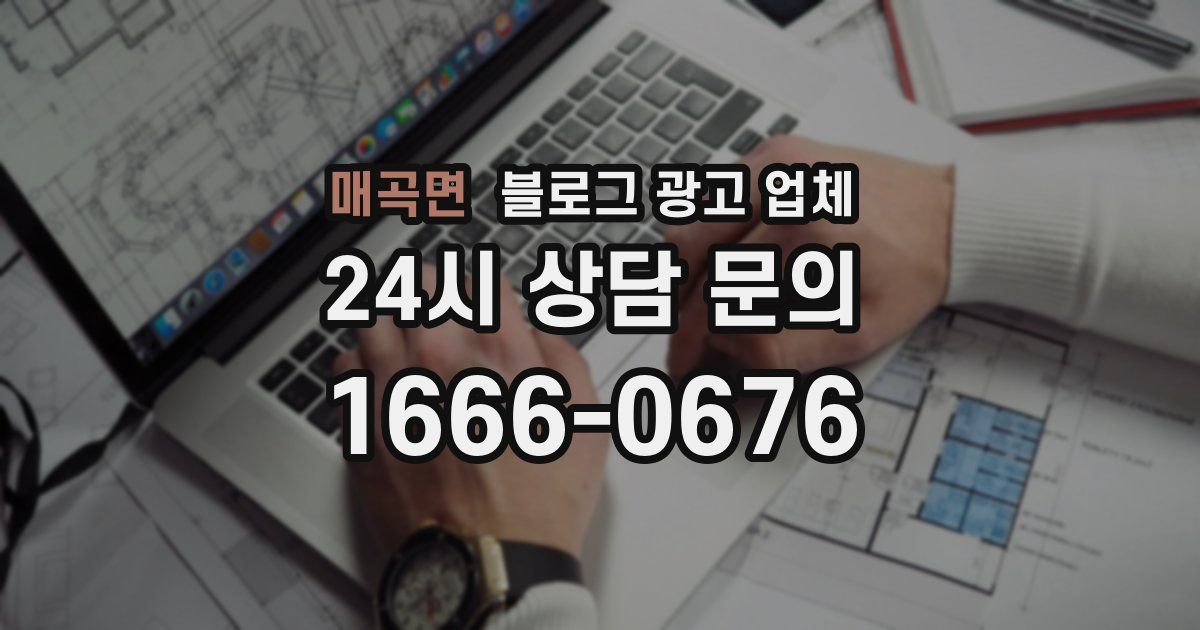 매곡면 블로그 광고 업체