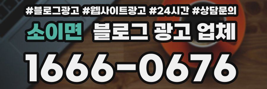 소이면 블로그 광고 업체