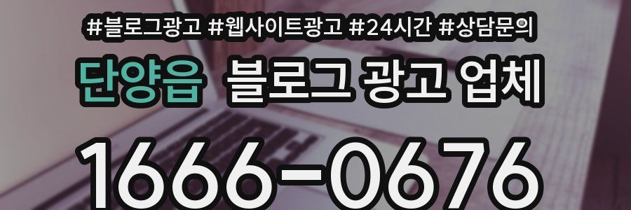 단양읍 블로그 광고 업체