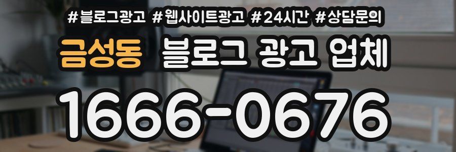금성동 블로그 광고 업체