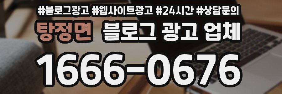 탕정면 블로그 광고 업체