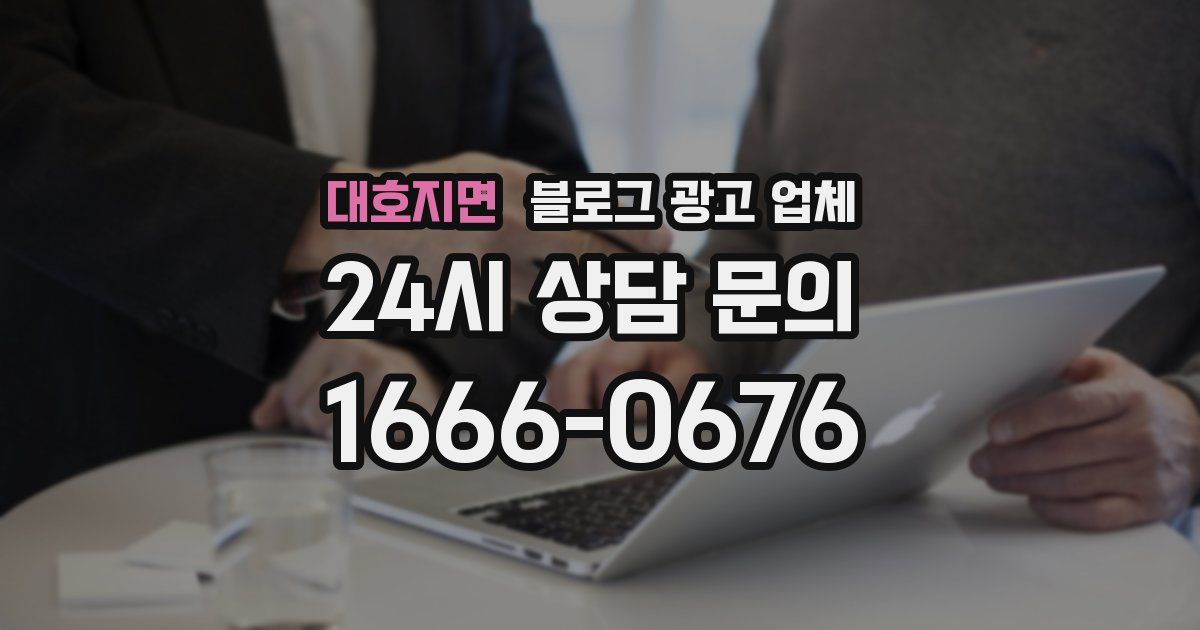 대호지면 블로그 광고 업체