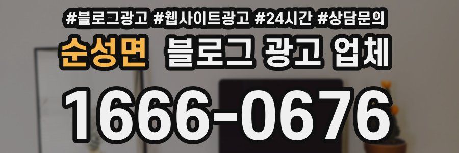 순성면 블로그 광고 업체