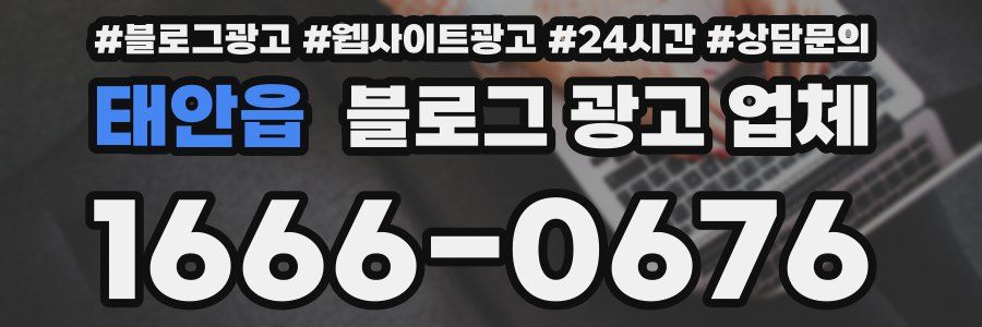 태안읍 블로그 광고 업체
