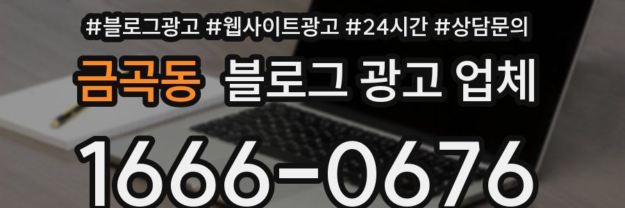 금곡동 블로그 광고 업체