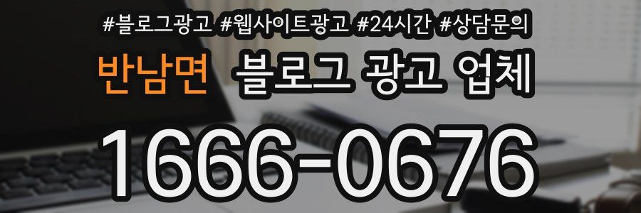 반남면 블로그 광고 업체