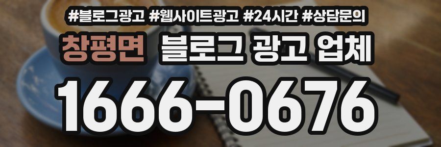 창평면 블로그 광고 업체