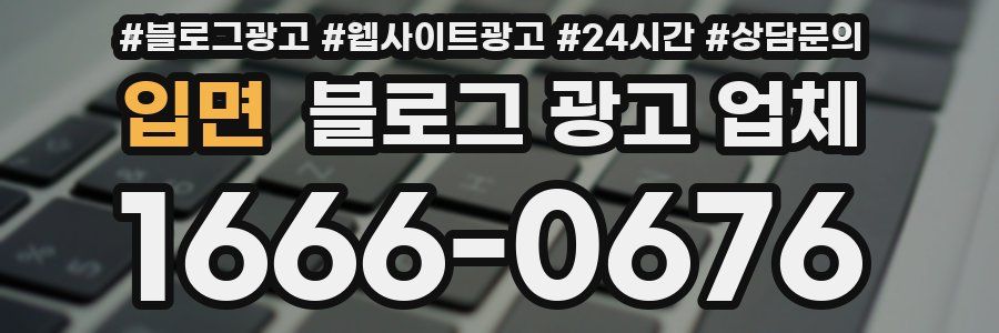 입면 블로그 광고 업체