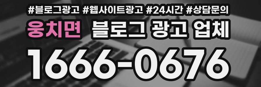 웅치면 블로그 광고 업체