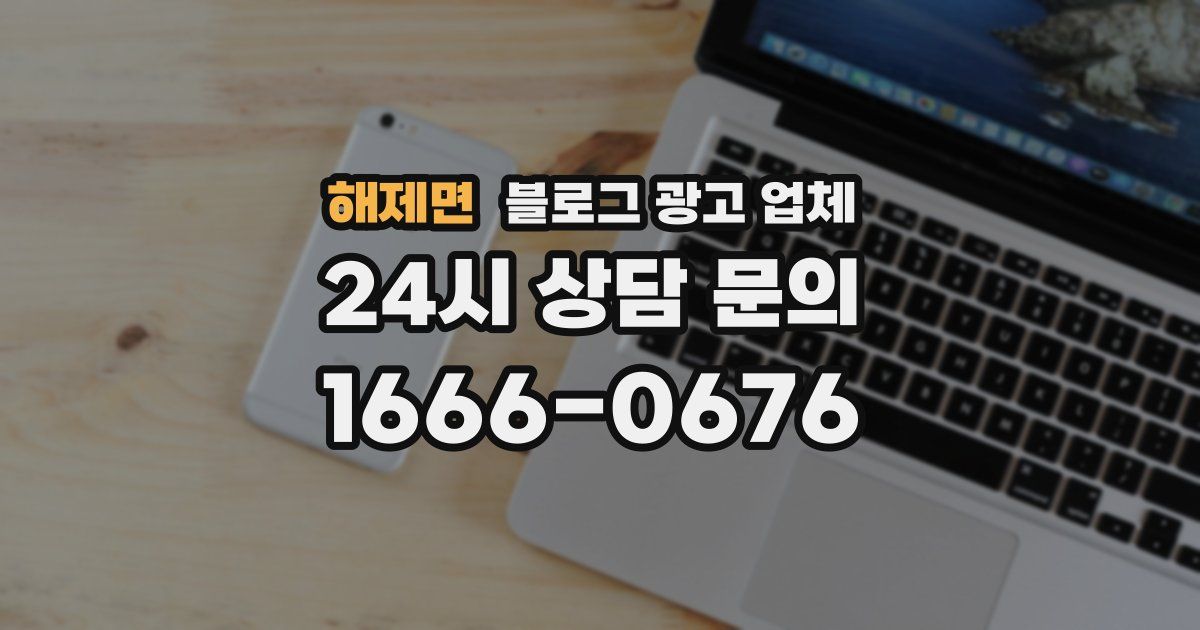 해제면 블로그 광고 업체
