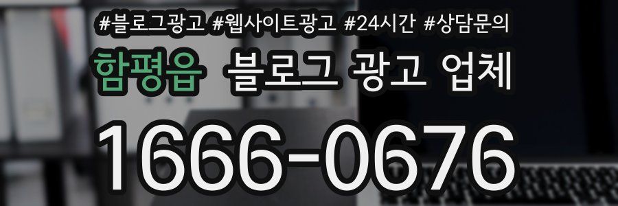 함평읍 블로그 광고 업체