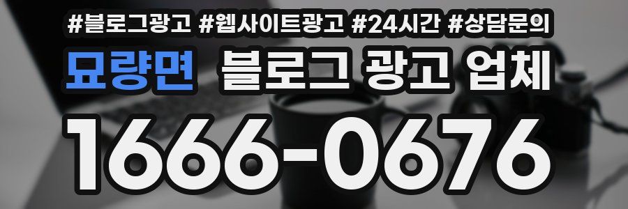 묘량면 블로그 광고 업체