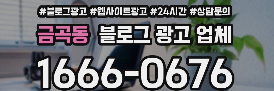 금곡동 블로그 광고 업체
