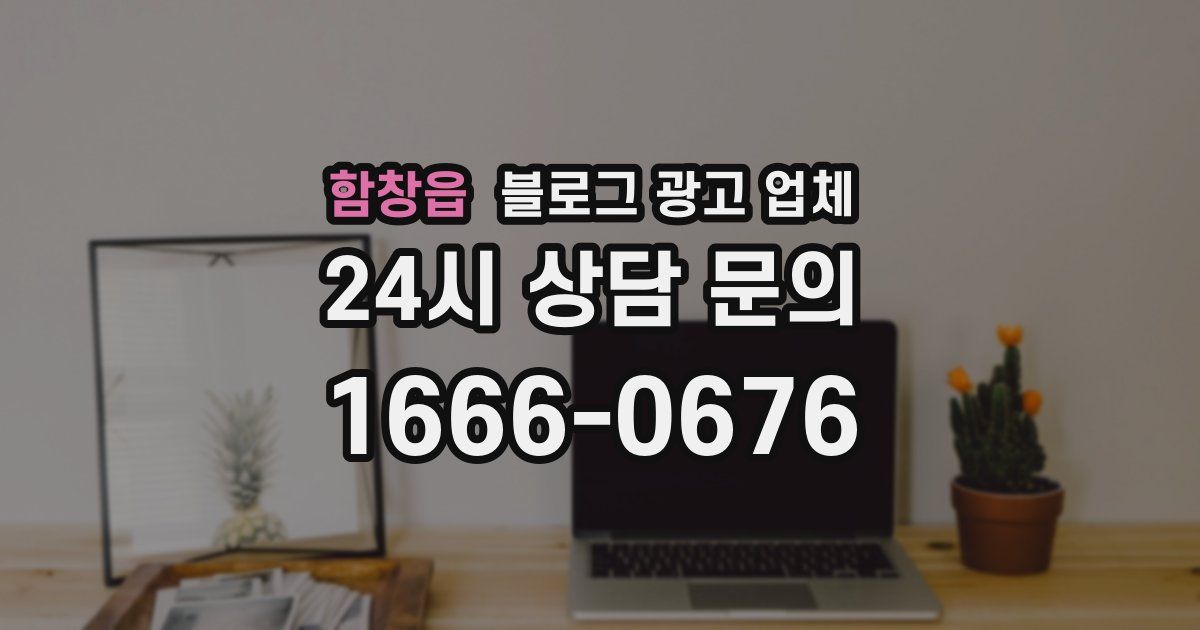 함창읍 블로그 광고 업체