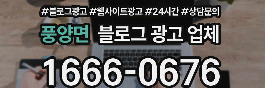 풍양면 블로그 광고 업체