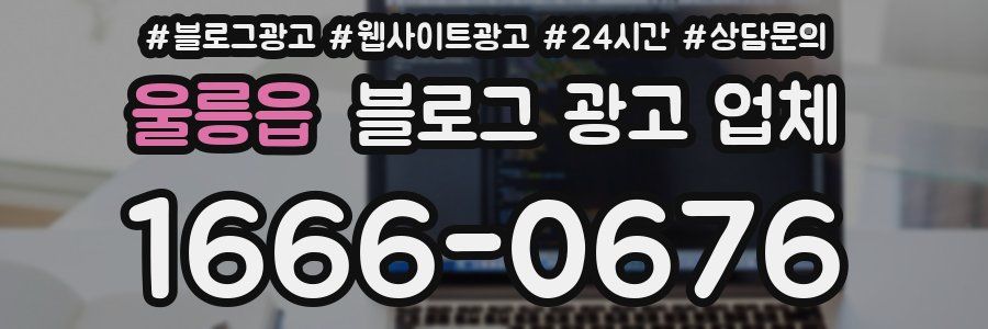 울릉읍 블로그 광고 업체