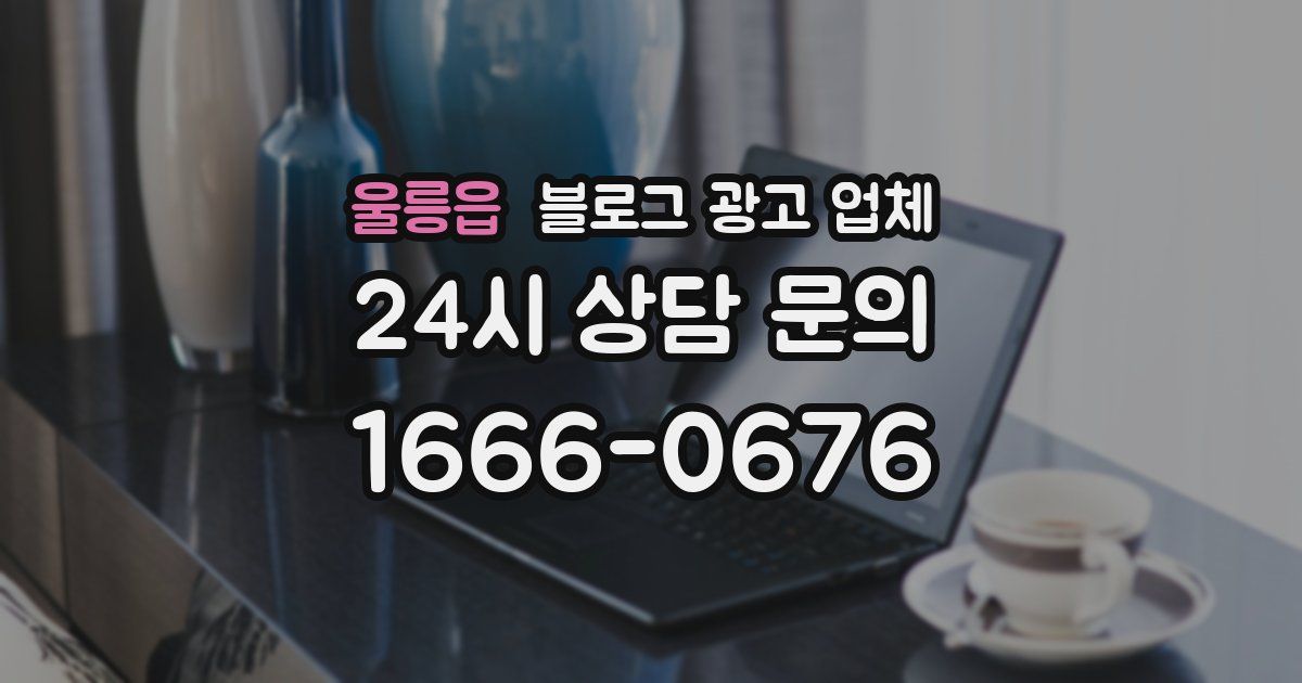 울릉읍 블로그 광고 업체