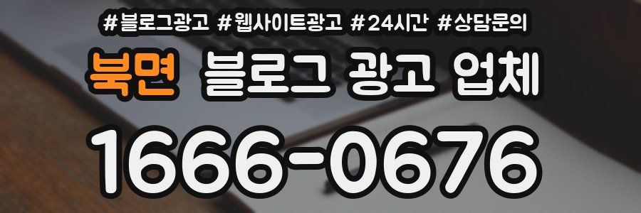 북면 블로그 광고 업체