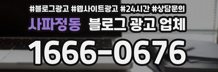 사파정동 블로그 광고 업체