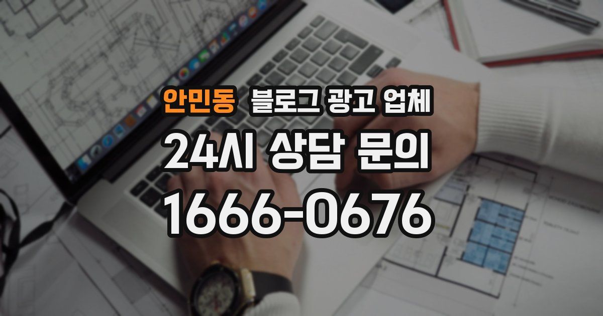 안민동 블로그 광고 업체