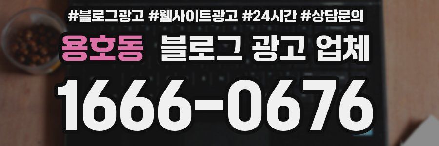 용호동 블로그 광고 업체