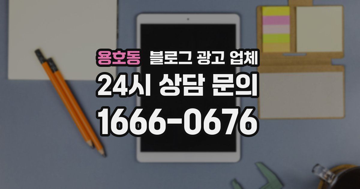용호동 블로그 광고 업체