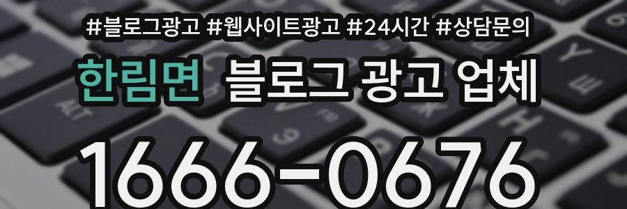 한림면 블로그 광고 업체